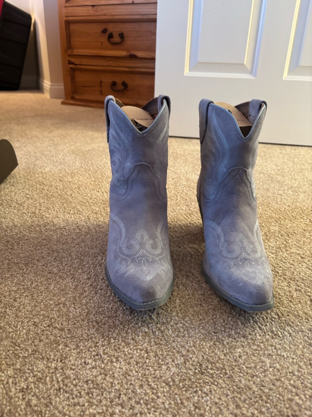 Ariat Suede Short Western Ankle Boots